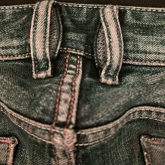 Y2K, Flared Diesel Jeans model Zathan, Made in Italy, Distressing, faded color - Picture 6 of 7